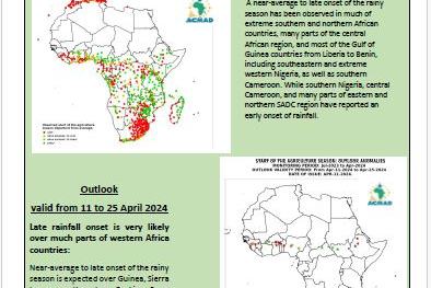 ACMAD Seasonal Forecast Map