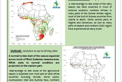 ACMAD Seasonal Forecast Map