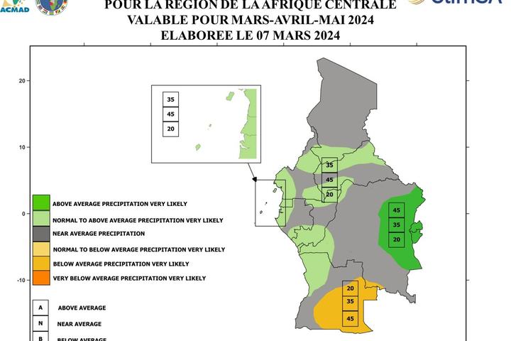 PRESAC Seasonal Forecast Map (MAM)