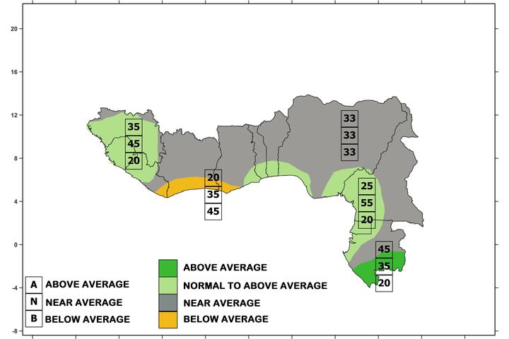 PRESAGG Seasonal Forecast Map (AMJ)
