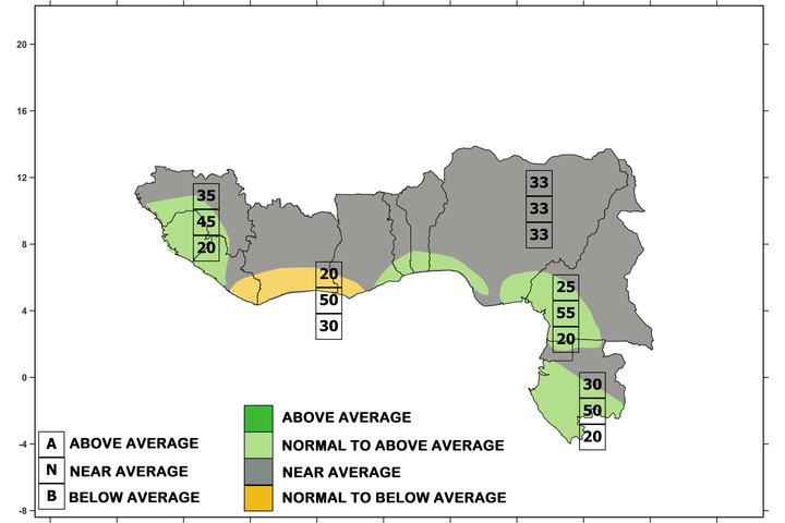 PRESAGG Seasonal Forecast Map (MAM)